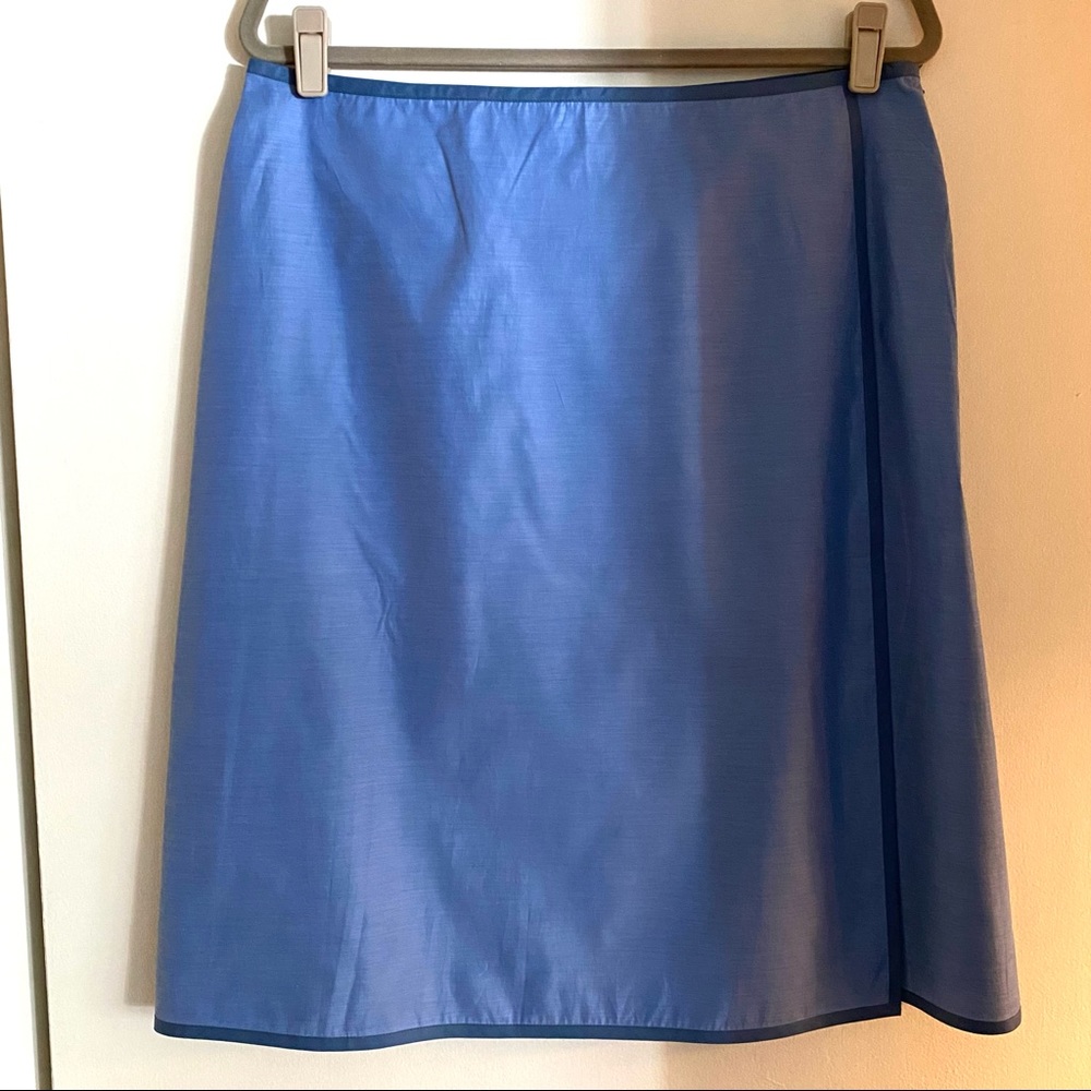 Banana Republic blue skirt with overlay. Size 14 NWT